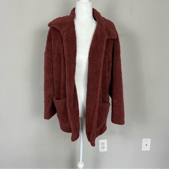 Z SUPPLY SHERPA TEDDY BEAR OPEN FRONT JACKET SIZE SMALL - Picture 5 of 14